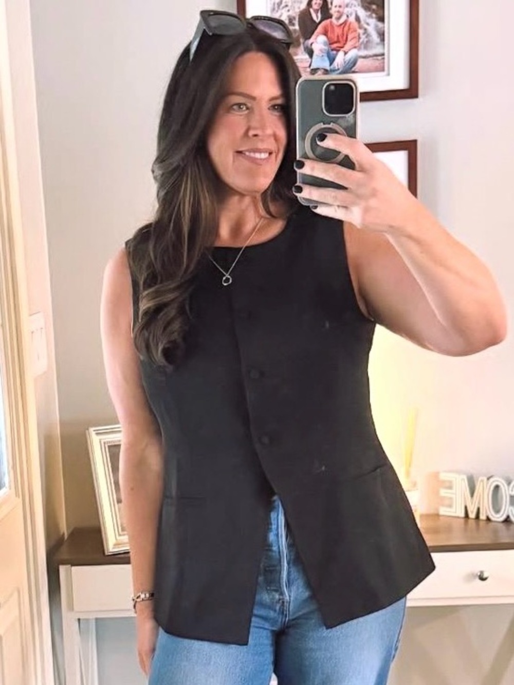 Women’s Black Vest - XL